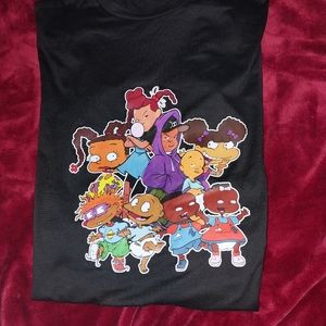 Black Cartoon Tshirt